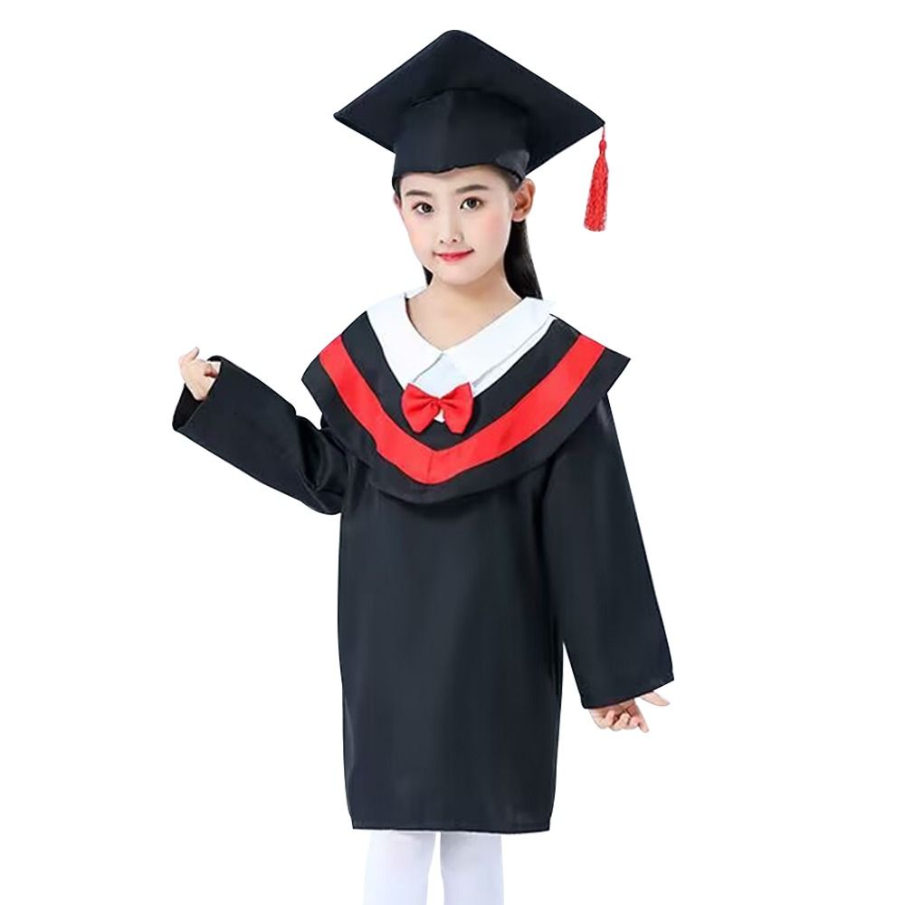 Men'S Formal Wear For Graduation - 2개/세트 유치원 어린이 졸업 가운 모자와