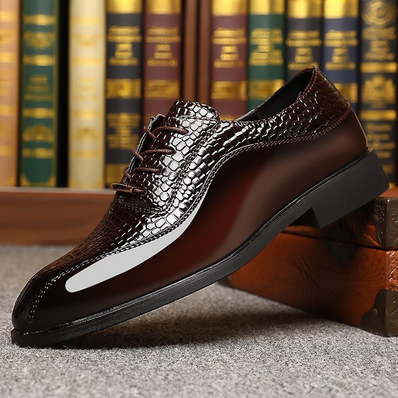 Men'S Formal Style - 남성용 광택 에나멜 가죽 브리티시 스타일