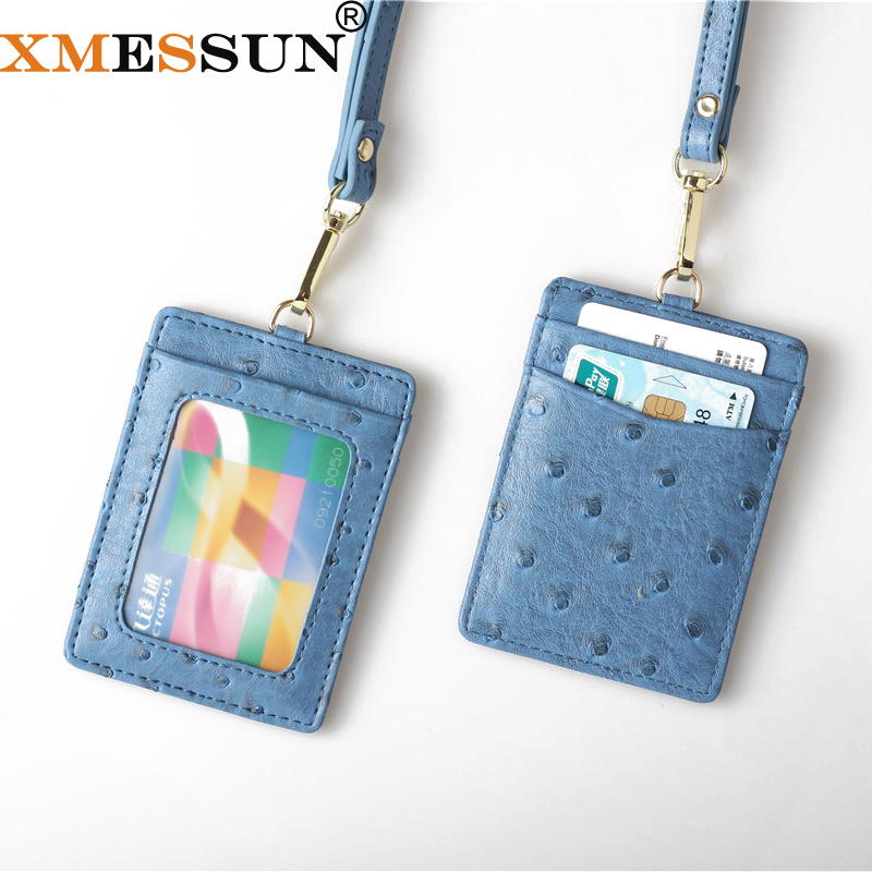 XMESSUN 엠보싱 타조 무늬 랜야드 카드 홀더 남녀 - Monogrammed Handkerchief 리뷰 및 가격