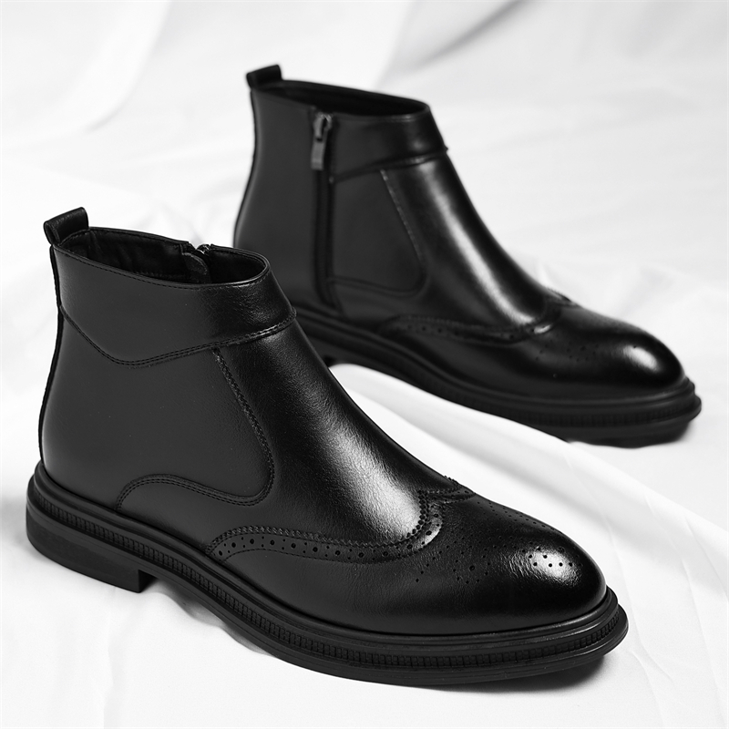 가을 겨울 두꺼운 밑창 남성 비즈니스 하이탑 부츠는 심 - Men'S Formal Style 리뷰 및 가격