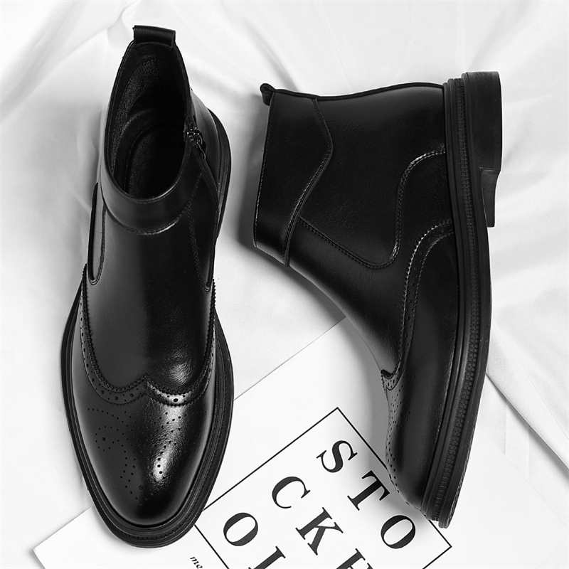 가을 겨울 두꺼운 밑창 남성 비즈니스 하이탑 부츠는 심 - Men'S Formal Style 리뷰 및 가격
