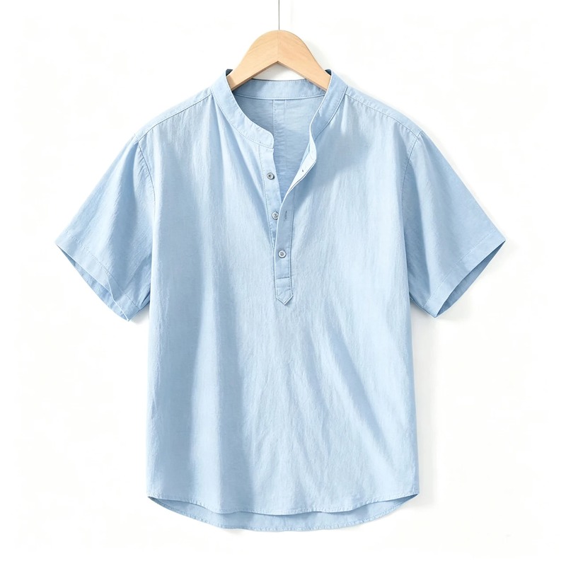여름용 얇은 반팔 셔츠 남성 일본 스타일 루즈핏 스트레 - Men'S Formal Style 리뷰 및 가격