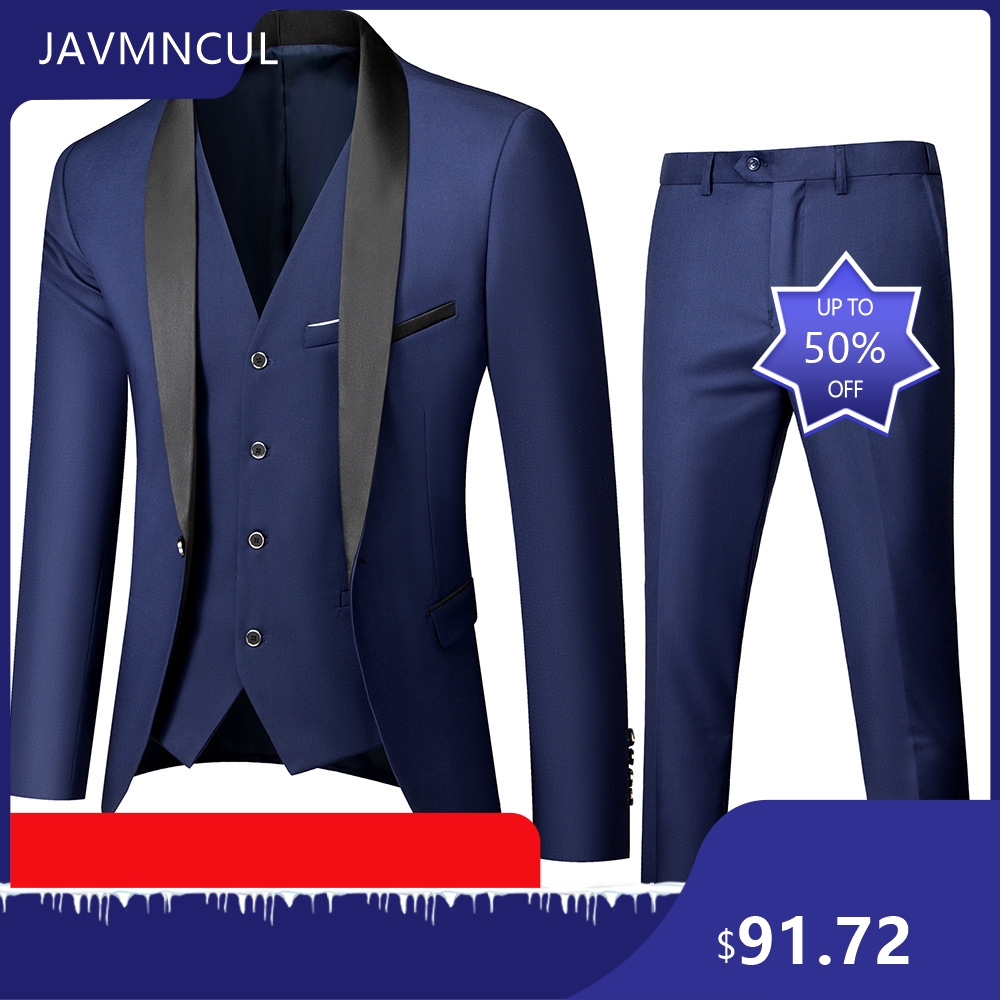 남성용 웨딩 3피스 수트 세트 숄 라펠 슬림핏 신랑 들 - Men'S Formal Wear For Graduation 리뷰 및 가격