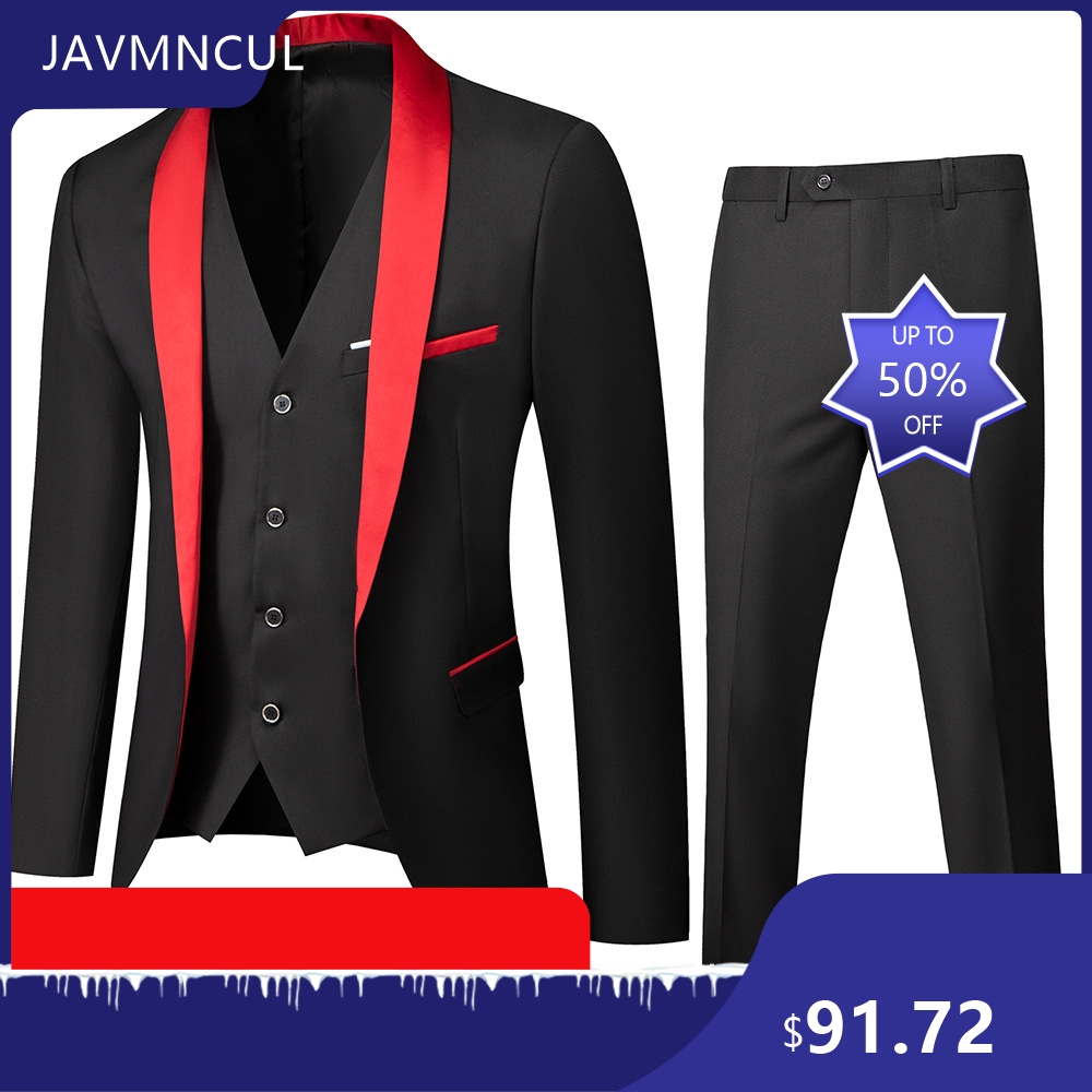 남성용 웨딩 3피스 수트 세트 숄 라펠 슬림핏 신랑 들 - Men'S Formal Wear For Graduation 리뷰 및 가격