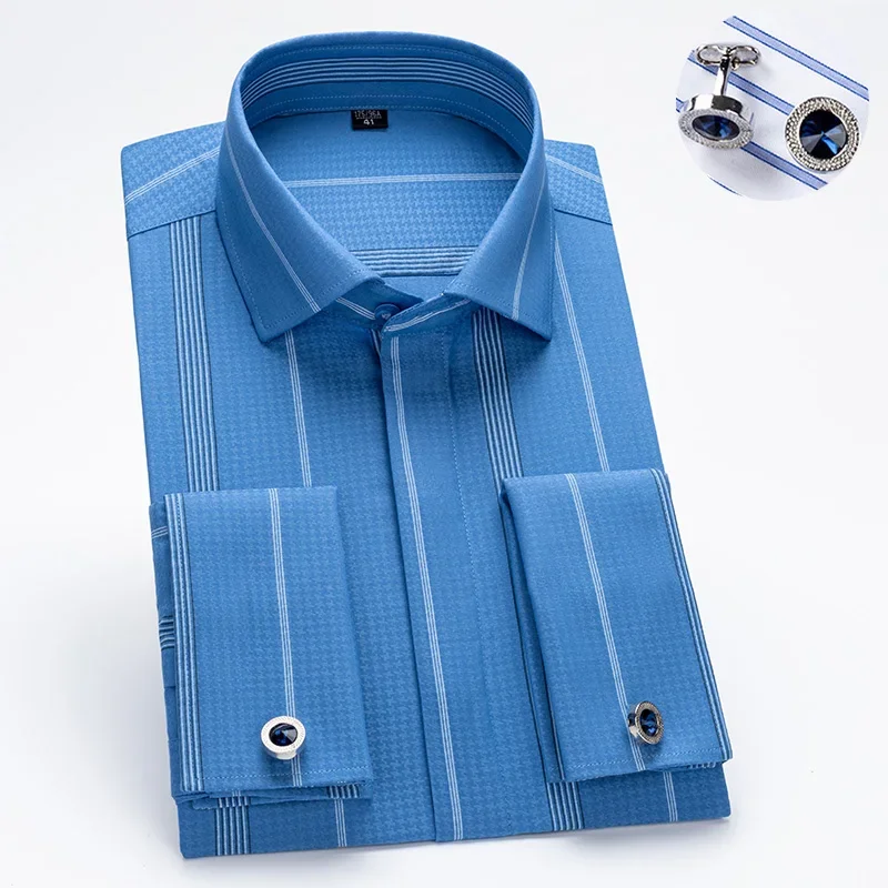 남성용 윈저 칼라 고급 비즈니스 정장 턱시도 커프스링크 - Dress Shirt French Cuff 리뷰 및 가격