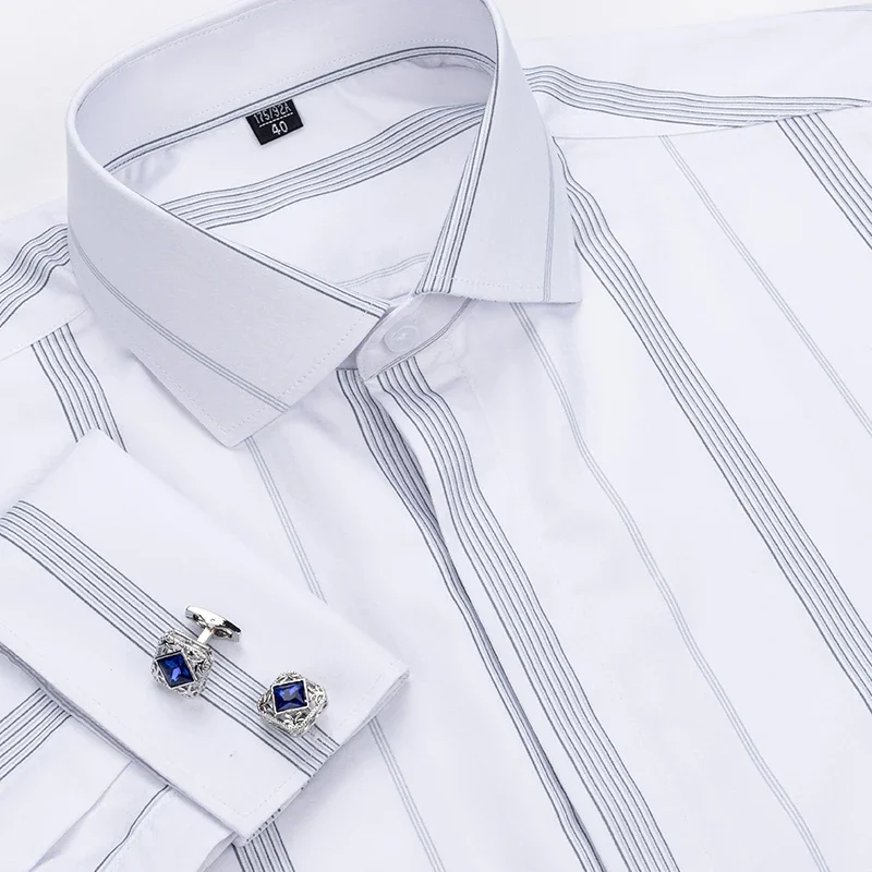 남성용 윈저 칼라 고급 비즈니스 정장 턱시도 커프스링크 - Dress Shirt French Cuff 리뷰 및 가격