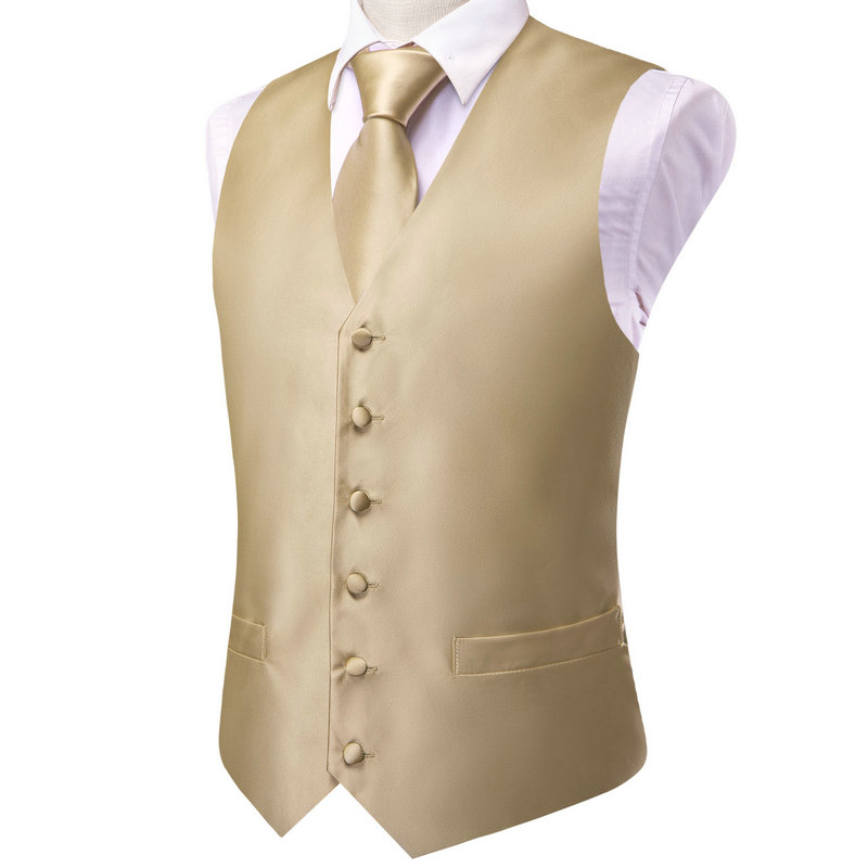 VerveRow 남성용 솔리드 새틴 V넥 베스트 넥타이 - Men Formal Wear Vest 리뷰 및 가격