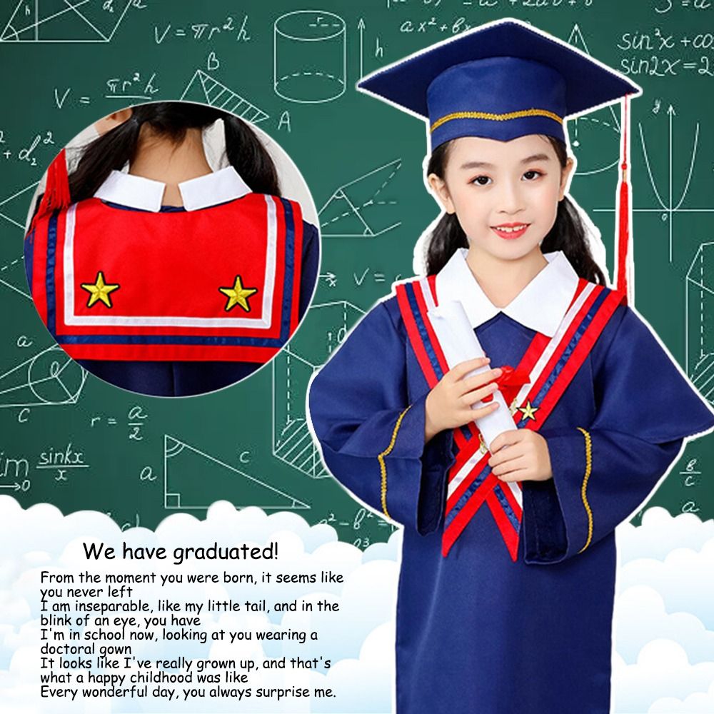 2개/세트 유치원 어린이 졸업 가운 모자와 태슬이 있는 - Men'S Formal Wear For Graduation 리뷰 및 가격