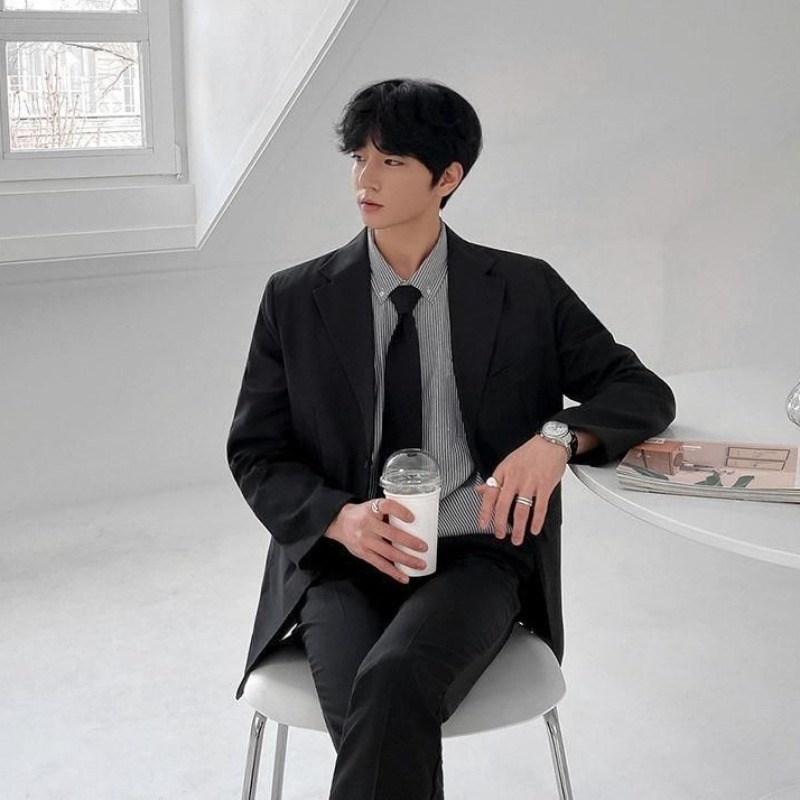 프리미엄 남성 블레이저 수트 세트 여름 캐주얼 비즈니스 - Men'S Formal Wear For Graduation 리뷰 및 가격