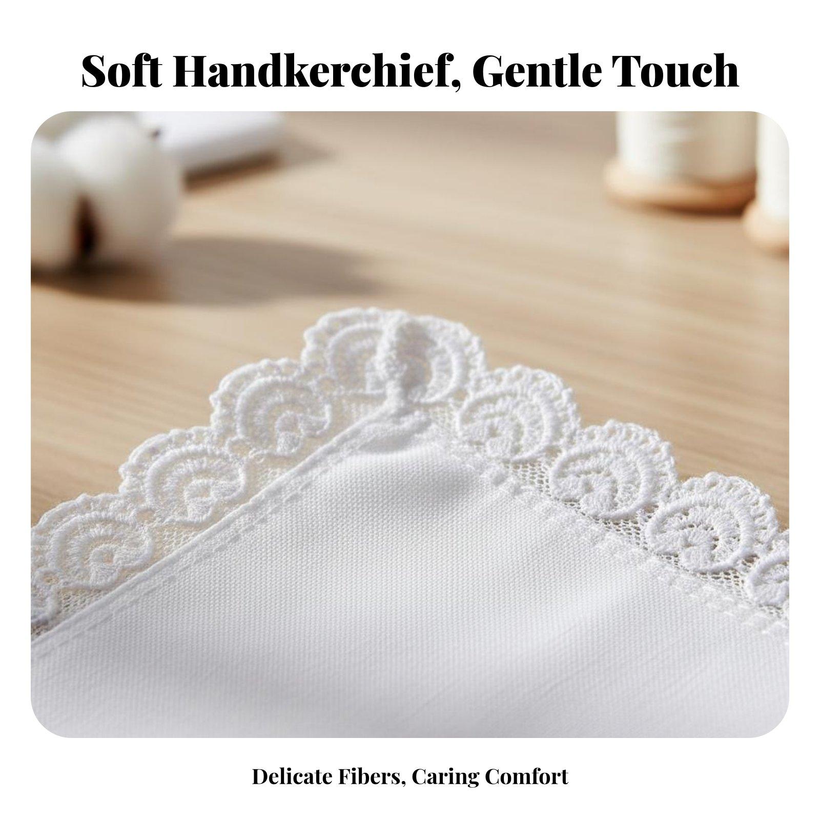 여성용 면 레이스 손수건, 흰색 공예 냅킨, 자수 모노 - Monogrammed Handkerchief 리뷰 및 가격