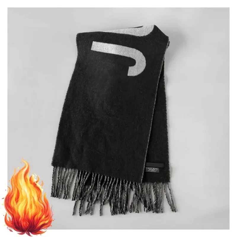 여성용 100% 울 스카프, 럭셔리 브랜드 겨울용 두꺼 - Monogrammed Handkerchief 리뷰 및 가격