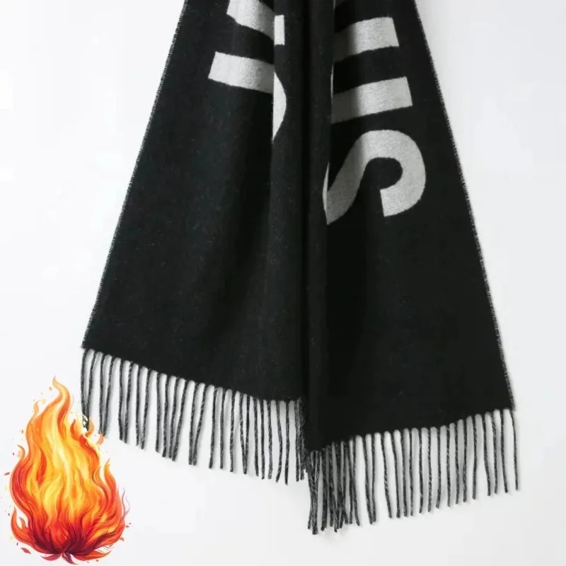 여성용 100% 울 스카프, 럭셔리 브랜드 겨울용 두꺼 - Monogrammed Handkerchief 리뷰 및 가격