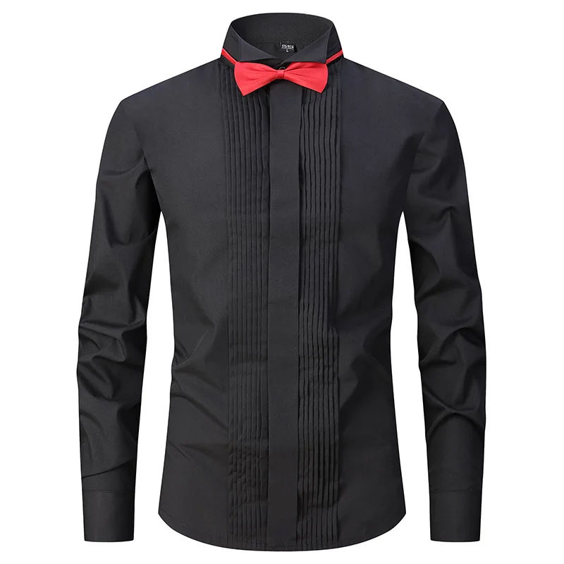 화이트 남성용 프렌치 커프 드레스 셔츠 8XL 윙드 칼 - Dress Shirt French Cuff 리뷰 및 가격