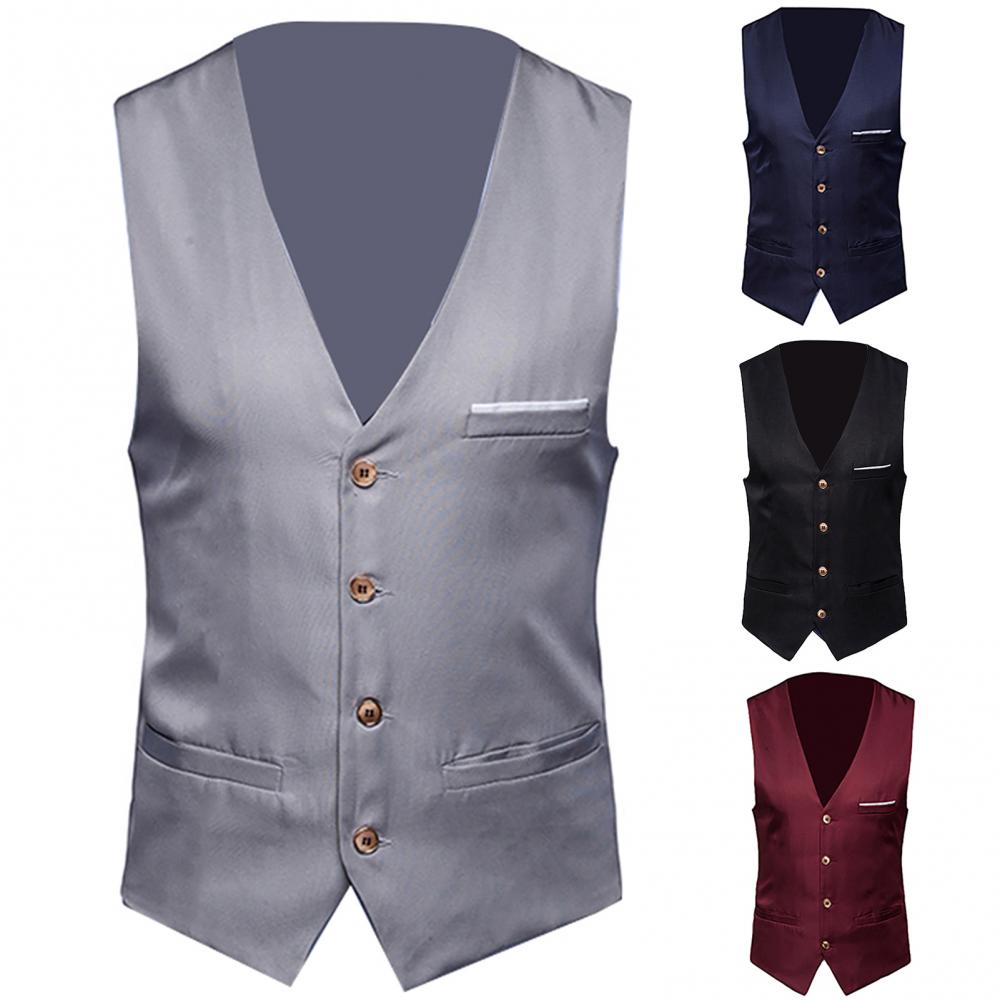 남성용 드레스 조끼 슬림 피트 남성 정장 조끼 남성 양 - Men Formal Wear Vest 리뷰 및 가격