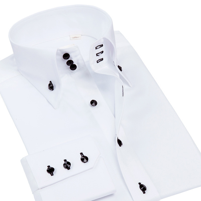 럭셔리 남성 슬림핏 드레스 셔츠, 크리스탈 라인스톤 버 - Men Formal Party Wear Shirt 리뷰 및 가격
