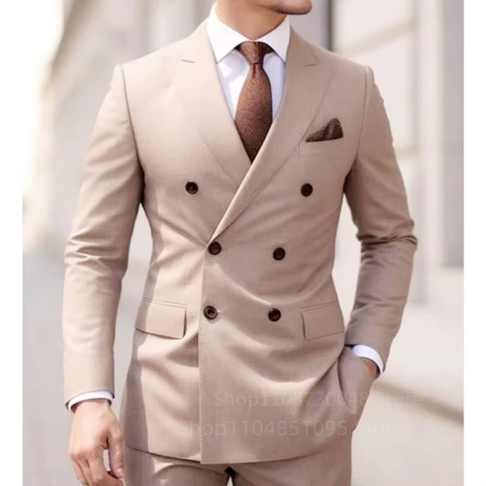 투피스 브라운 스모킹 재킷, 데일리 졸업 파티, 웨딩, - Men'S Formal Wear For Graduation 리뷰 및 가격