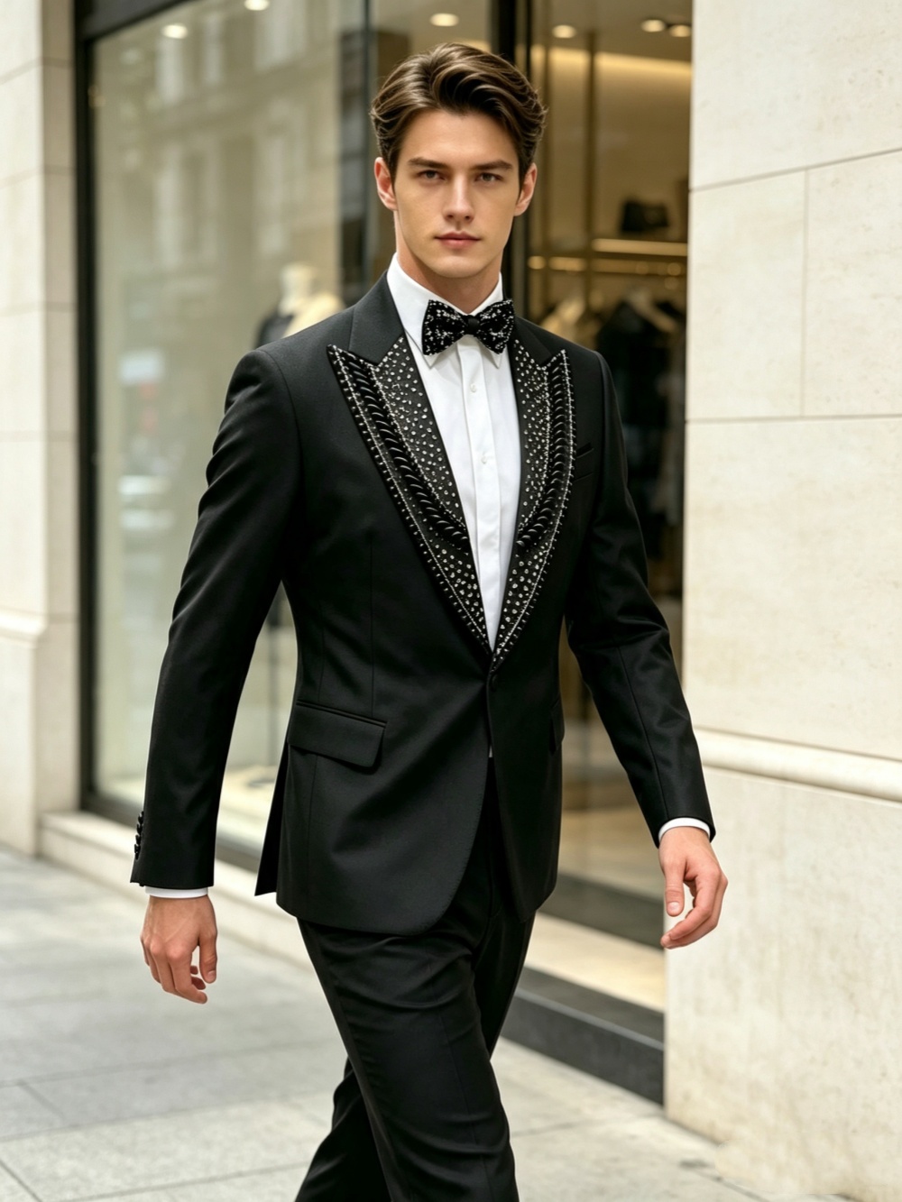 정장 웨딩 턱시도 라인스톤 2피스 세트 자켓 팬츠 남성 - Men'S Formal Wear For Graduation 리뷰 및 가격
