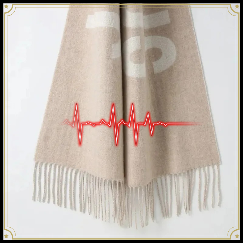여성용 100% 울 스카프, 럭셔리 브랜드 겨울용 두꺼 - Monogrammed Handkerchief 리뷰 및 가격